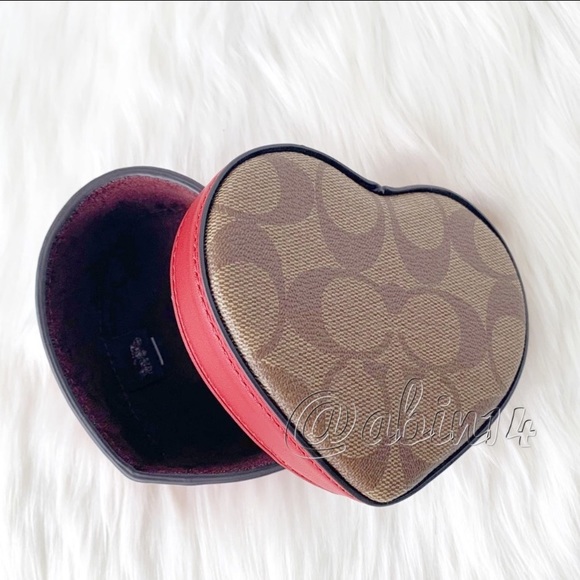 NWT Coach Signature Canvas and Leather Trinket Box - Picture 3 of 10